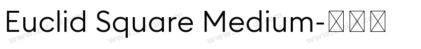 Euclid Square Medium字体转换